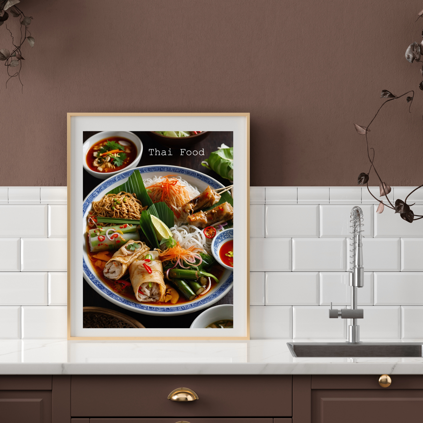 Thai Food Kitchen Poster – A Spice-Filled Feast for Your Kitchen! 🌶️🍜