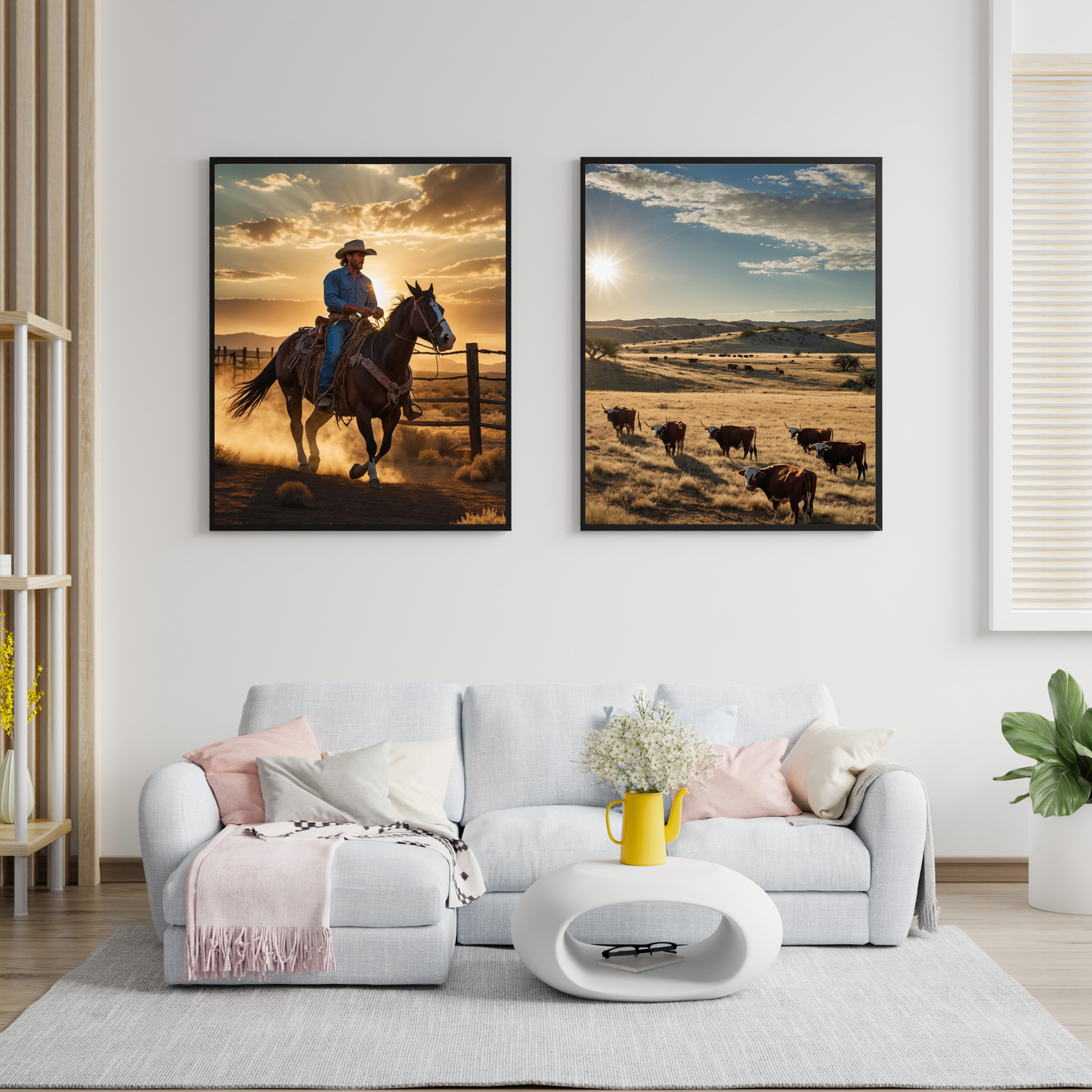 🏜️ Texas Cowboy Poster – Rustic Western Wall Art for Bold Interiors