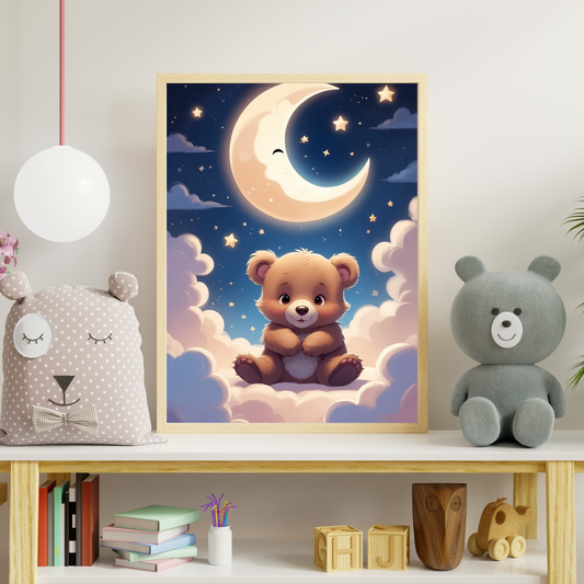Brown Bear Baby Poster – 🧸✨