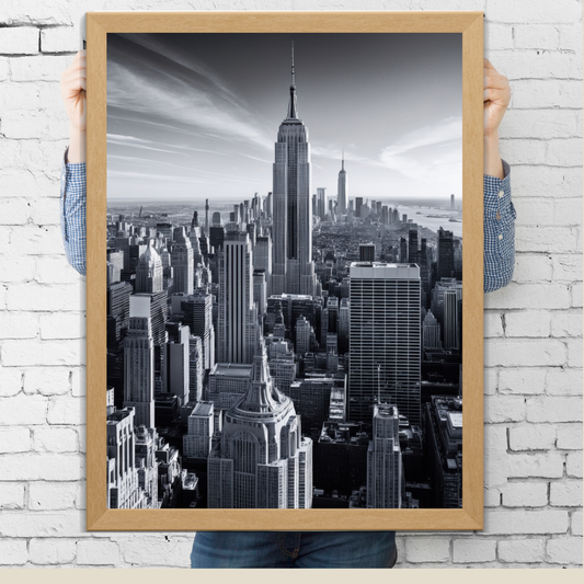 Skyline New York Manhattan Poster – Iconic Cityscape with a Modern Edge 🏙️🌆