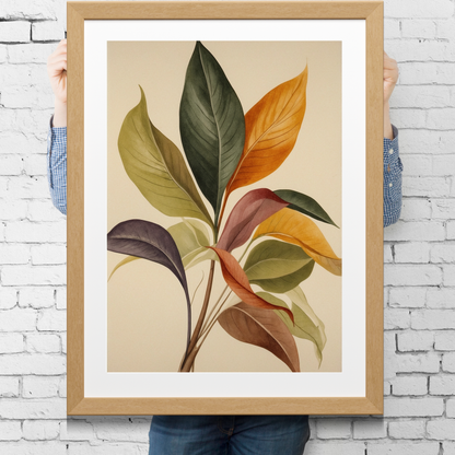 "Leaf Me Be – The Botanical Print That Speaks for Itself!" 🍃✨
