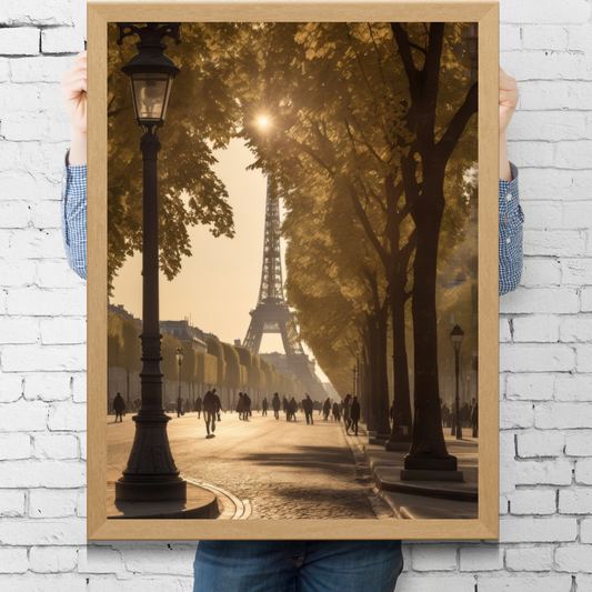 Retro Eiffel Tower Poster – Timeless Parisian Charm for Your Walls 🗼✨