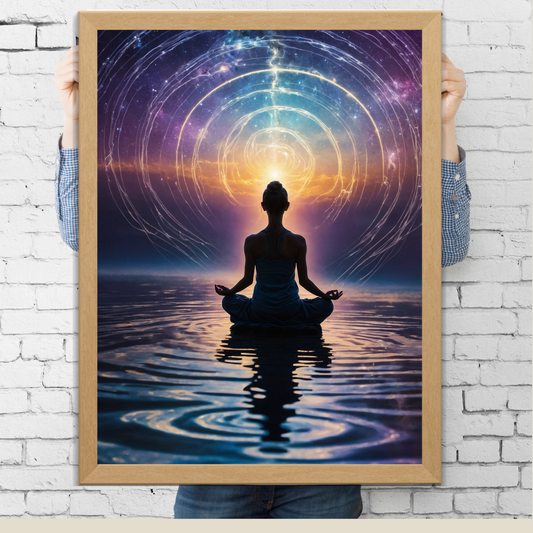 Meditation Poster – Find Your Focus, Flow with Energy 🧘‍♂️✨