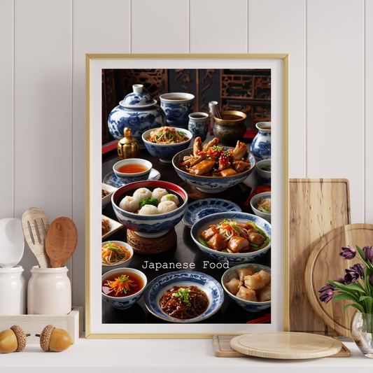 Japanese Kitchen Poster – A Taste of Tradition and Elegance! 🍣🍜