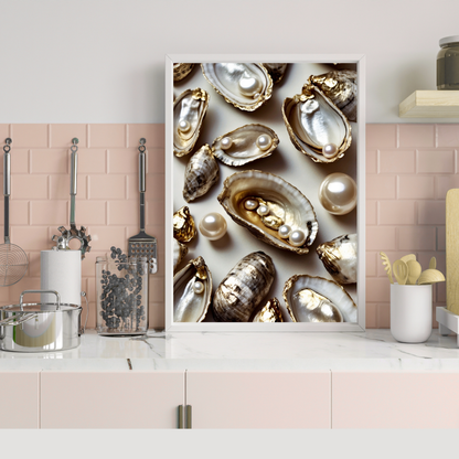 Poster della cucina a tema oliva – Decorazione elegante e invitante