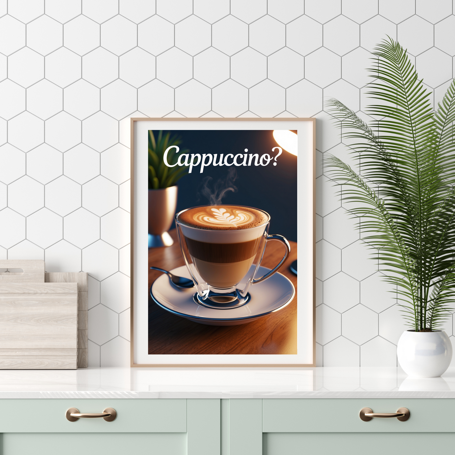 Poster della cucina a tema oliva – Decorazione elegante e invitante