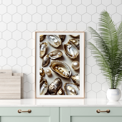 Poster della cucina a tema oliva – Decorazione elegante e invitante