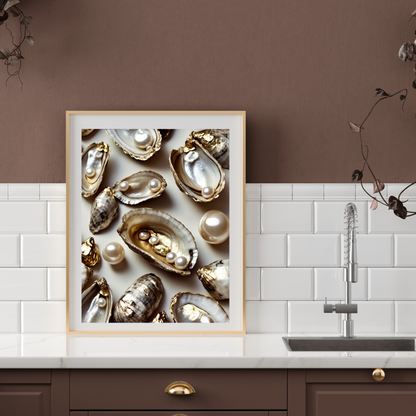 Poster della cucina a tema oliva – Decorazione elegante e invitante
