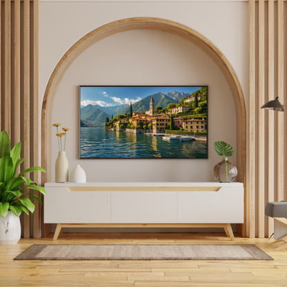 "Experience the Serenity of Lake Como, Italy – A Tranquil Escape for Your Walls" 🌅✨