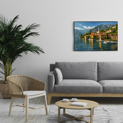 "Experience the Serenity of Lake Como, Italy – A Tranquil Escape for Your Walls" 🌅✨