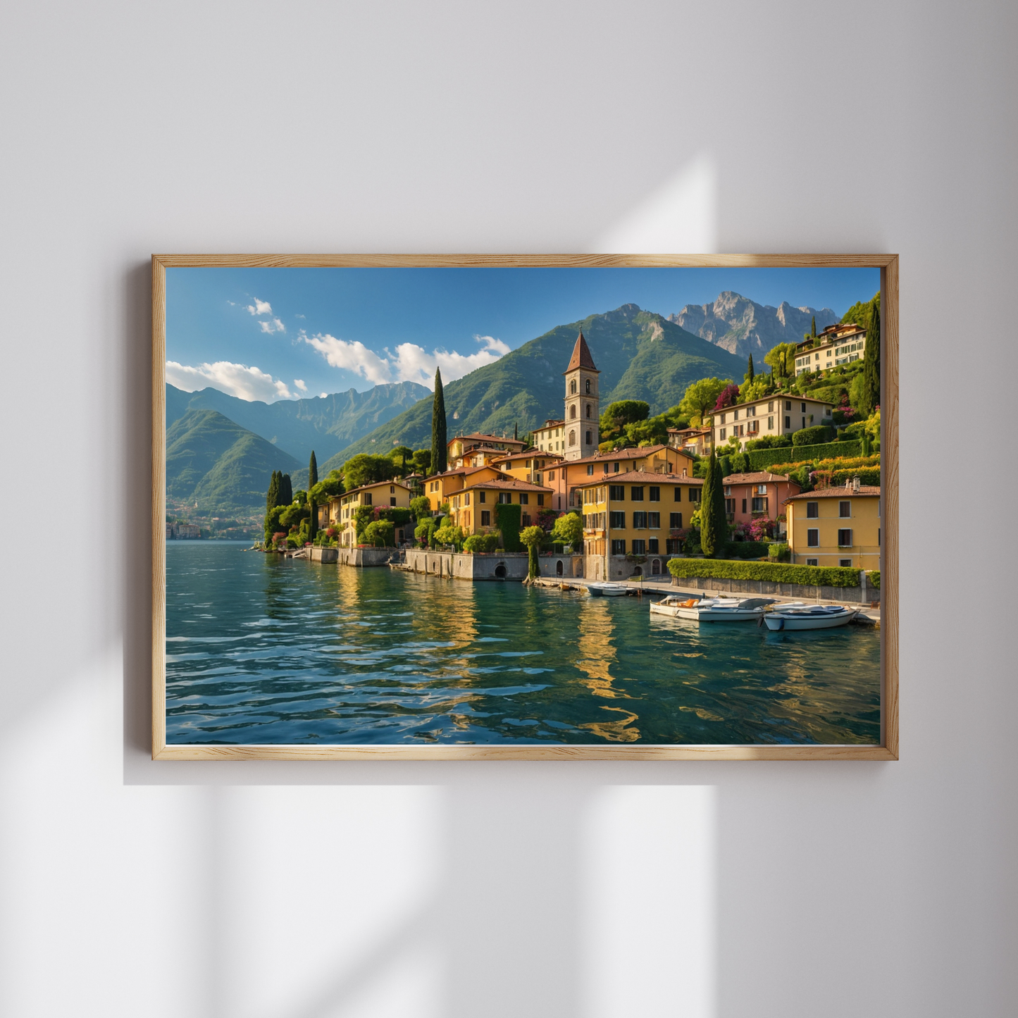 "Experience the Serenity of Lake Como, Italy – A Tranquil Escape for Your Walls" 🌅✨