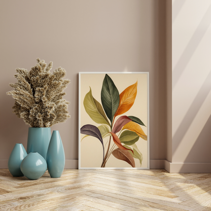"Leaf Me Be – The Botanical Print That Speaks for Itself!" 🍃✨