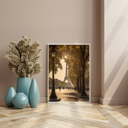 Retro Eiffel Tower Poster – Timeless Parisian Charm for Your Walls 🗼✨