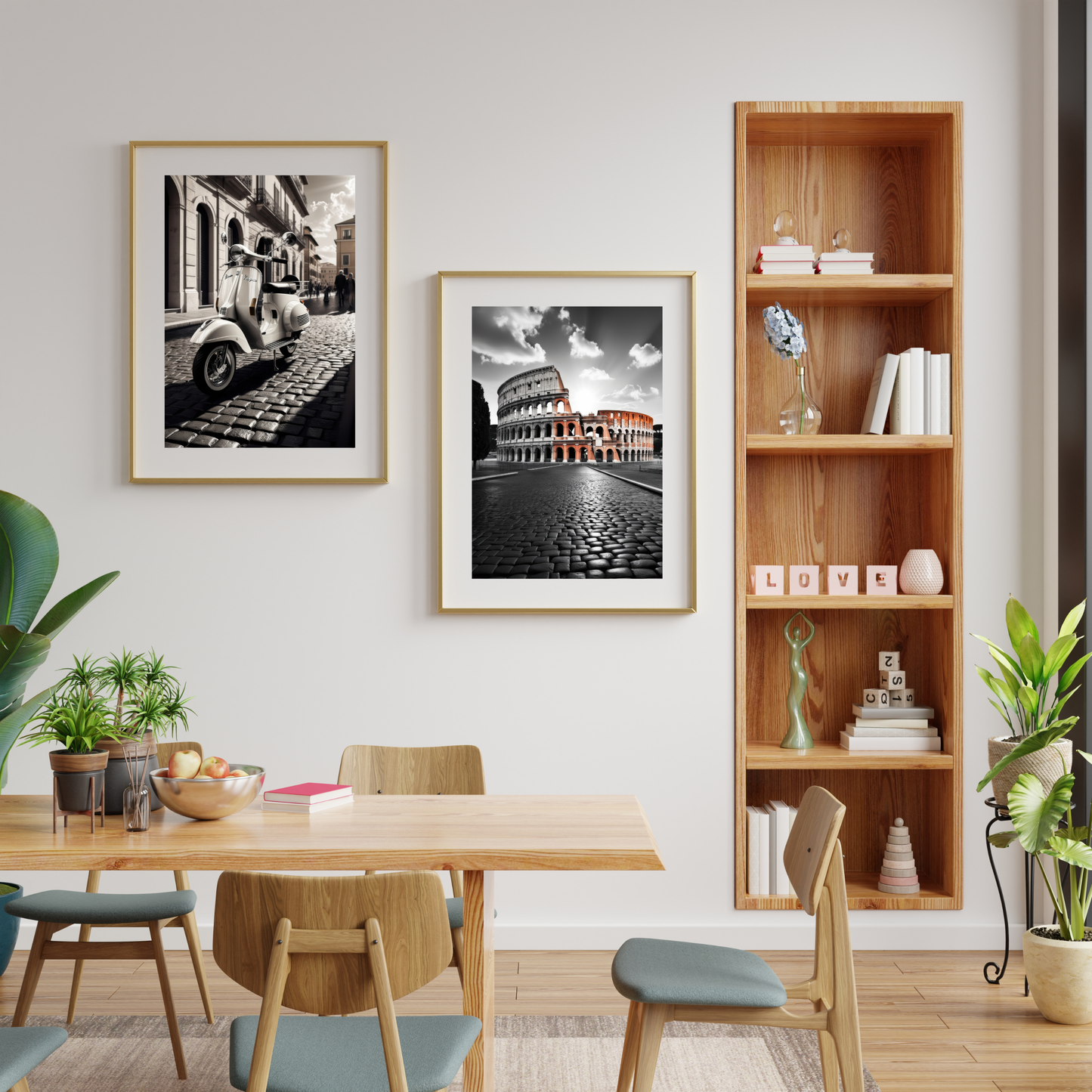Poster della cucina a tema oliva – Decorazione elegante e invitante