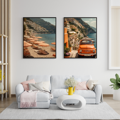 🇮🇹 Positano Italy Poster Bundle – Bring the Amalfi Coast to Your Walls 🖼️🌊