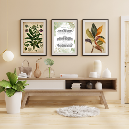 "Leaf Me Be – The Botanical Print That Speaks for Itself!" 🍃✨