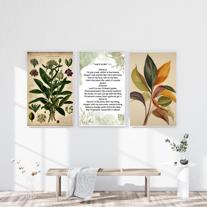 "Leaf Me Be – The Botanical Print That Speaks for Itself!" 🍃✨