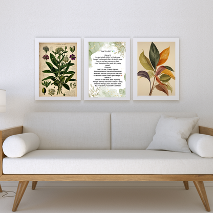 "Leaf Me Be – The Botanical Print That Speaks for Itself!" 🍃✨