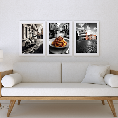 Poster della cucina a tema oliva – Decorazione elegante e invitante